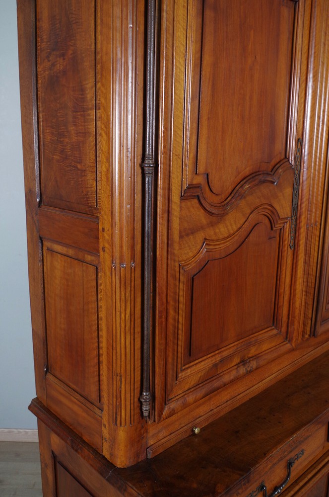 19th Century Walnut Transition Two Body Sideboard