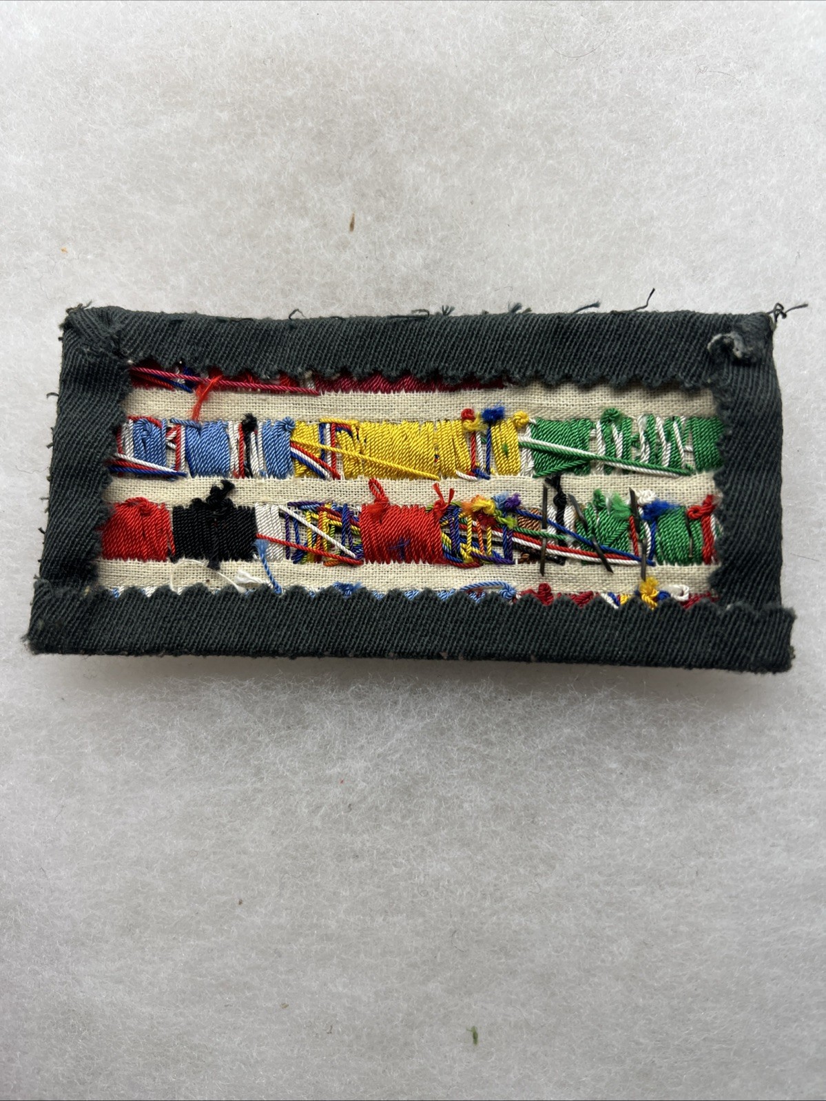 WW2 - Korean War US Army Officer Ribbon Bar Rack Theater Made ETO Vet (FF651