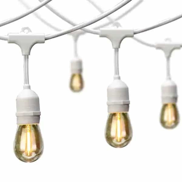 NEW Hampton Bay 12-Light 24 ft. Indoor/Outdoor Plug-In Edison Bulb String Light