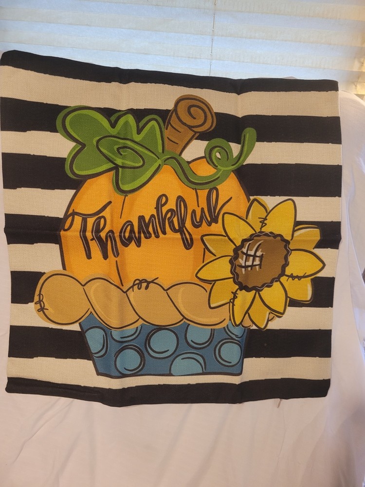 Thankful Pillow Cover 17x17"