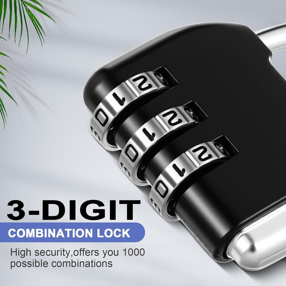 10 Pcs Digit Combinations Padlock Safe Cipher Lock Mini Combination Resettable N