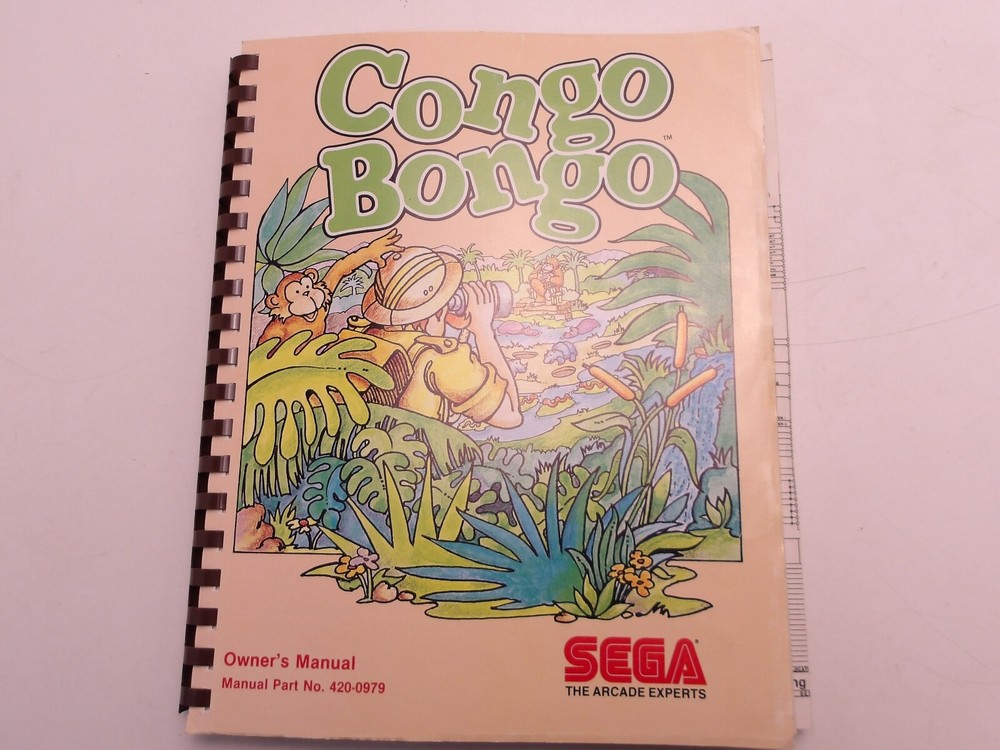 Sega- Congo Bongo- Owners Manual - NOS
