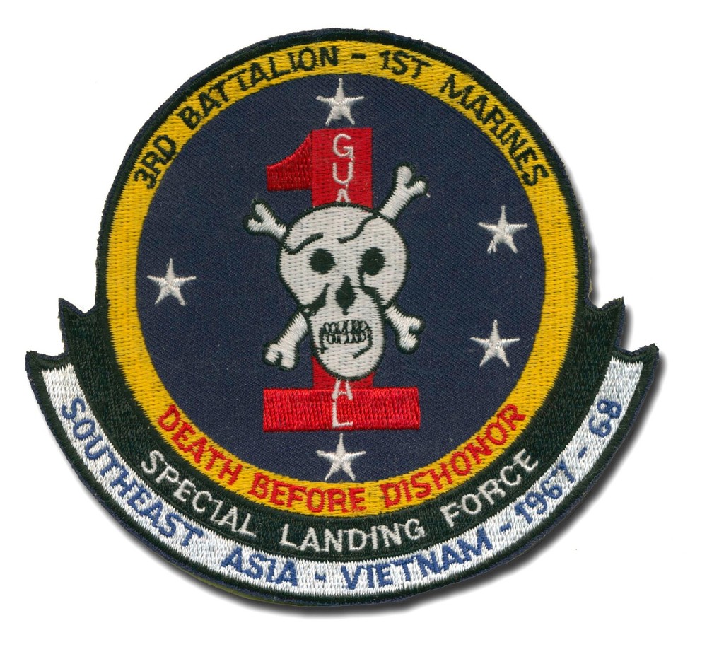 3rd Battalion 1st Marines Patch  - USMC  L320