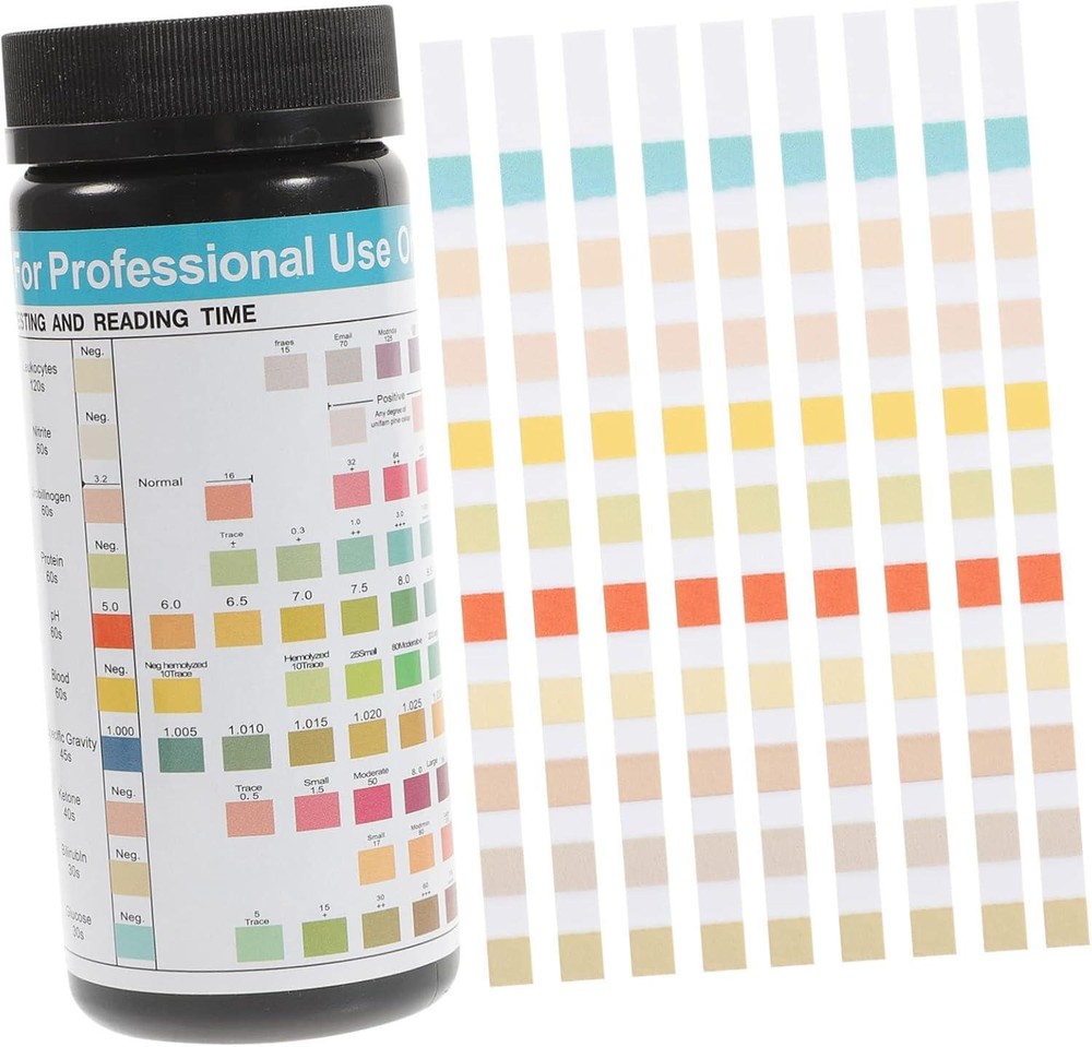 100pcs Urine Test Strips Kit - pH, Ketone, Protein & Routine Testing