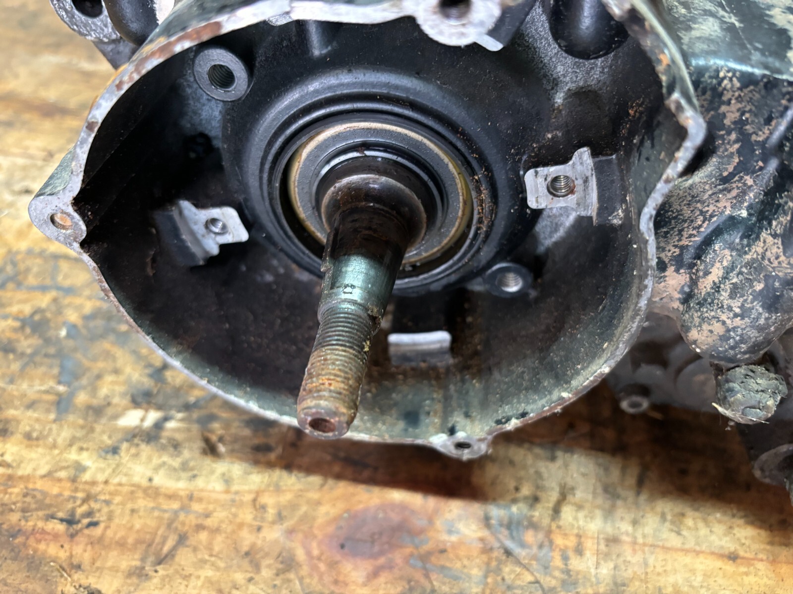 1982 Yamaha YZ490 Engine Bottom End Crank Case Transmission YZ 490