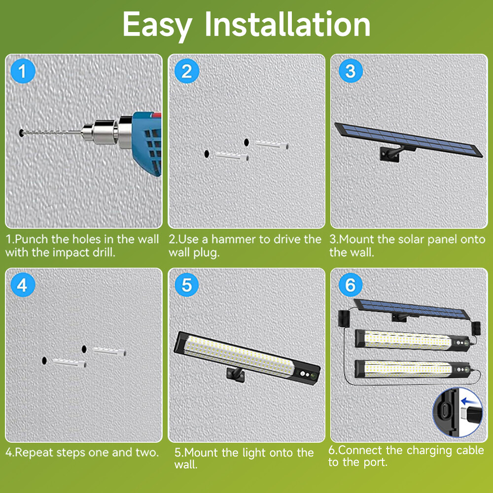 Solar Dual Light Outdoor Indoor Solar Powered Motion Sensor Shed Pendant Light