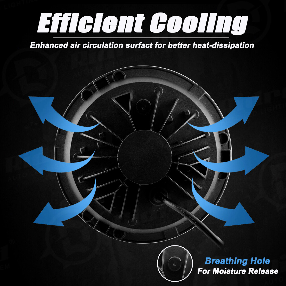 For Harley Ultra Classic Electra Glide FLHTCU 7" LED Headlight Fog Passing Lamp