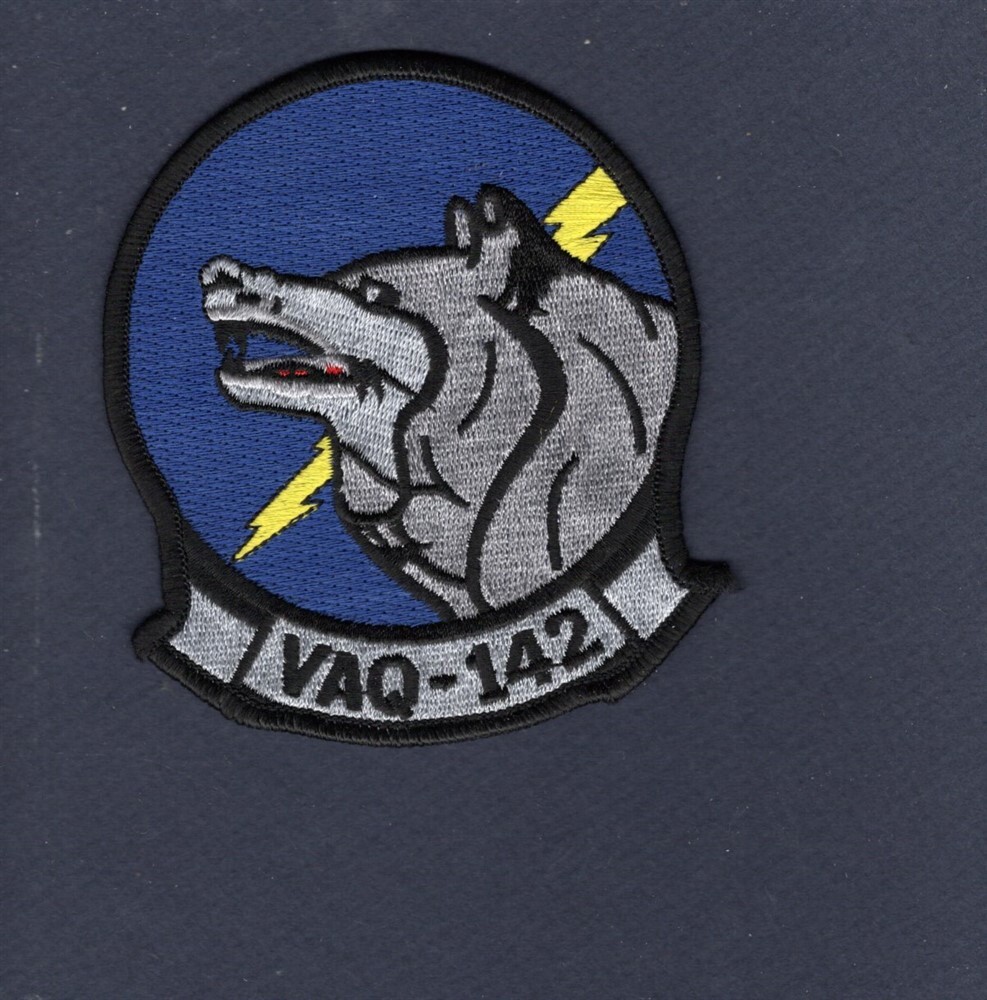VAQ-142 GRAYWOLVES EA-6B PROWLER 4" US Navy Squadron Patch