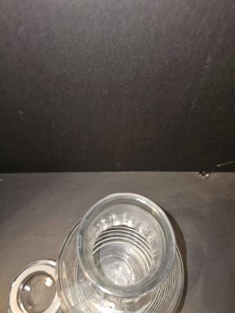 Clear Glass Juice Container