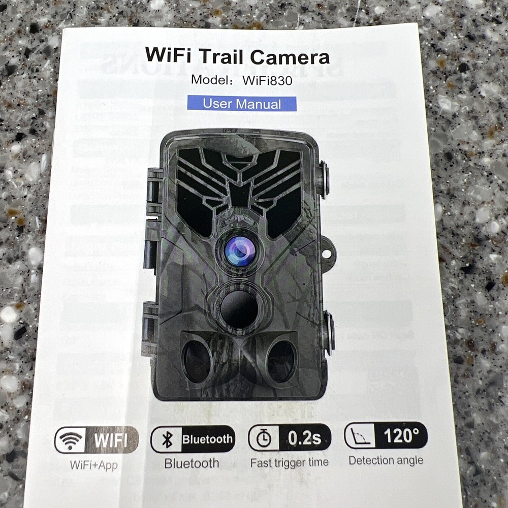 Suntek WIFI830 trail camera with Bluetooth