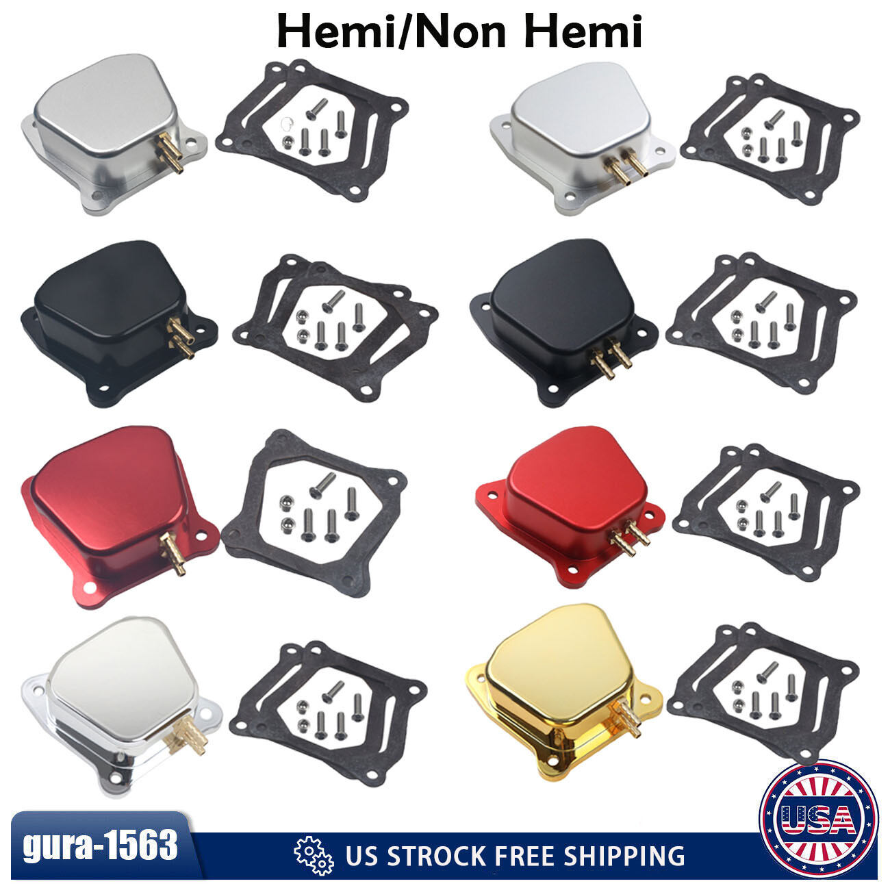 Hemi & Non Hemi Billet Valve Cover For Predator 212cc 196cc Honda GX160-GX200