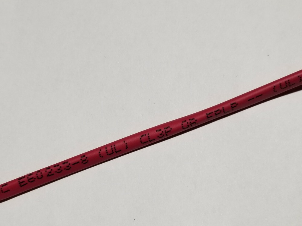 Carol E3512S 16/2C Solid Plenum Alarm Media Cable Wire FPLP/CL3P Red /100ft