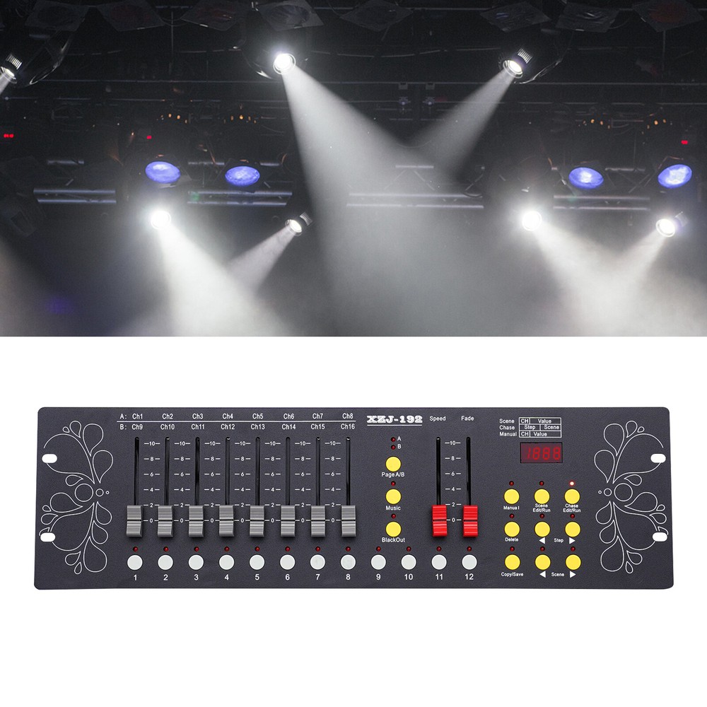 DJ DMX 512 192 Channels Operator Console Controller Stage Lighting DJ Party US