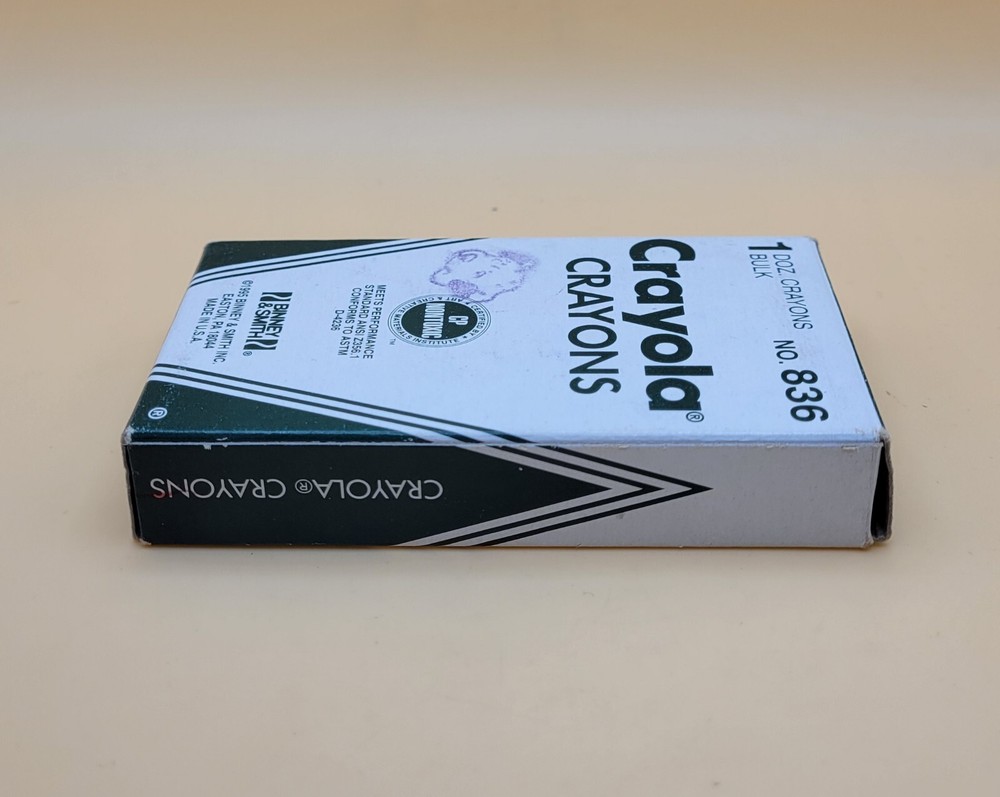 Vintage 1995 Binney & Smith Inc. Crayola Bulk Crayons No. 836 (52-0836-9-059) 🖍