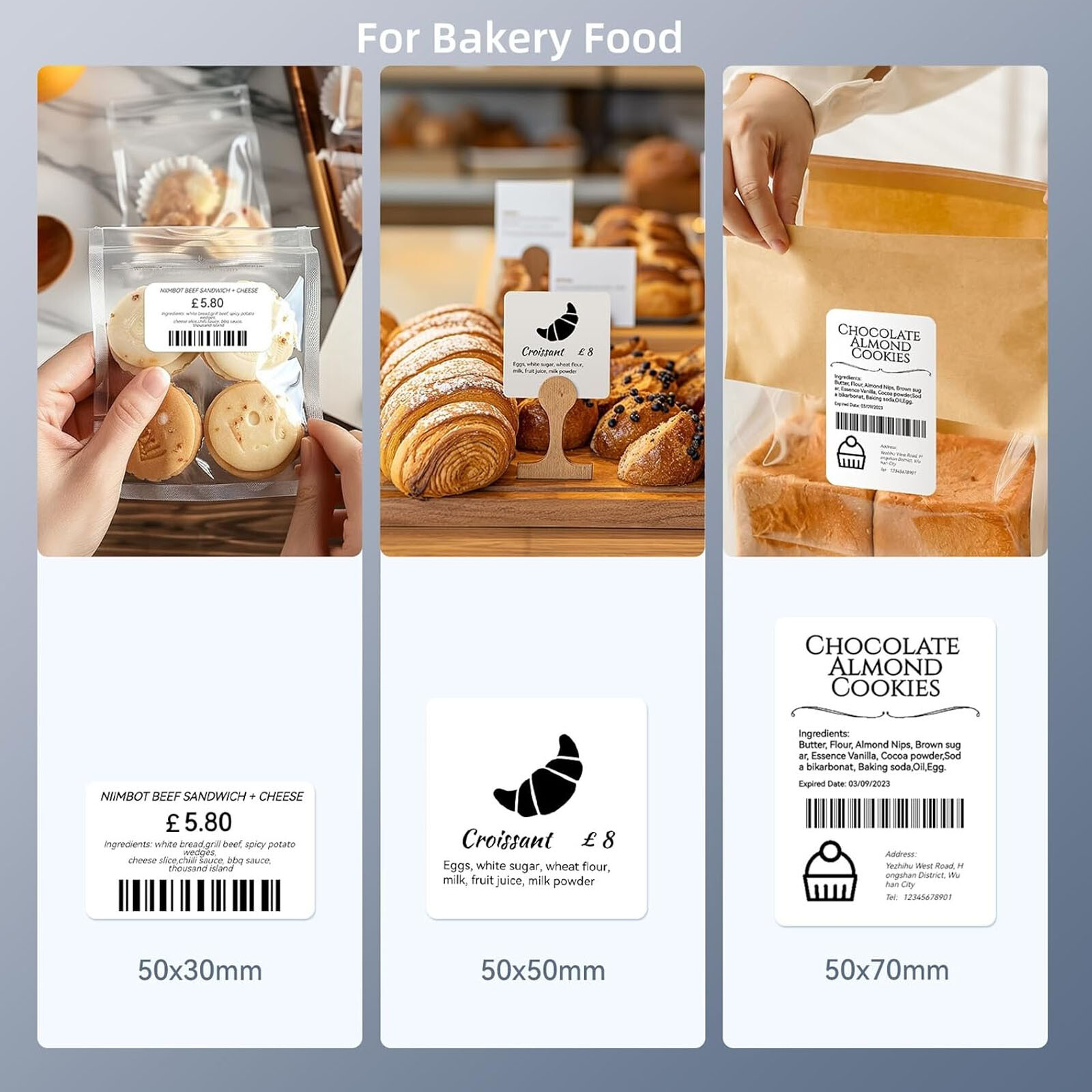 NIIMBOT B1 Label Maker Machine with Tape Portable Bluetooth Thermal Printer