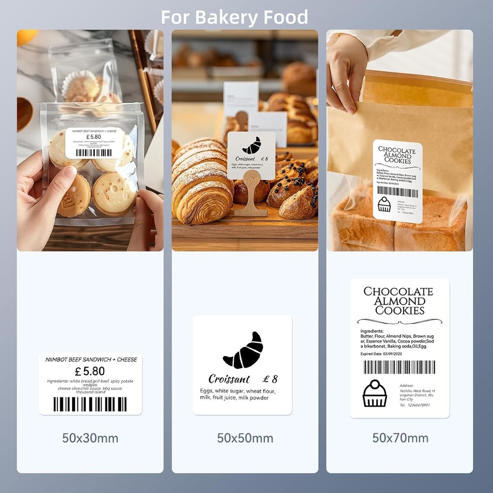 NIIMBOT Label Maker Machine with Tape, Portable Bluetooth Thermal Printer