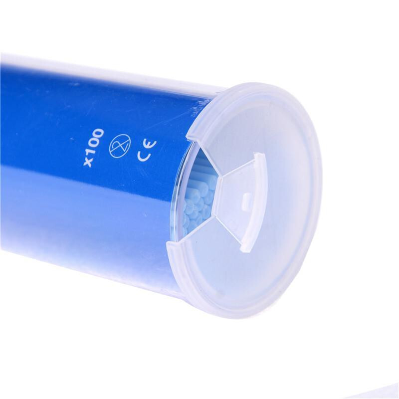 Dental Disposable Microbrush Micro Brush Applicator Tips Regular 2.5mm Bendable