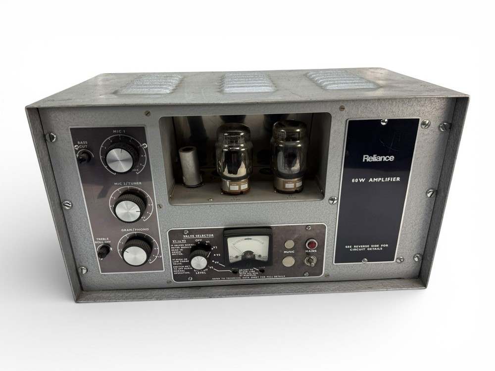Vintage GEC Reliance valve amplifier