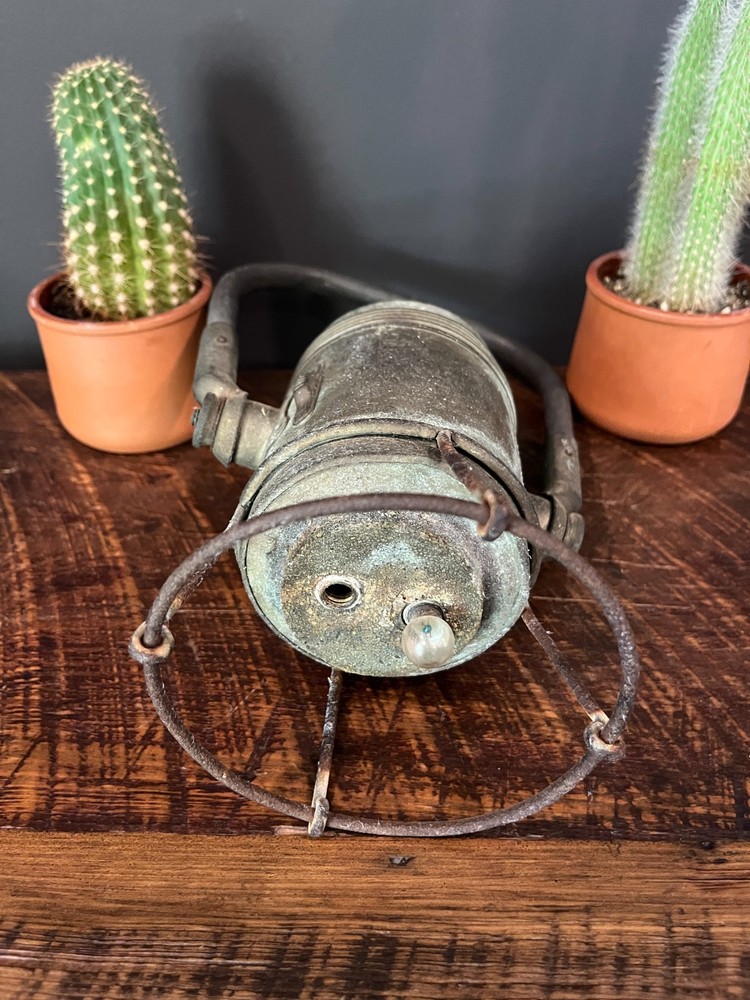 Vintage Genesy Electric Lantern w/ Handle & Light Cage