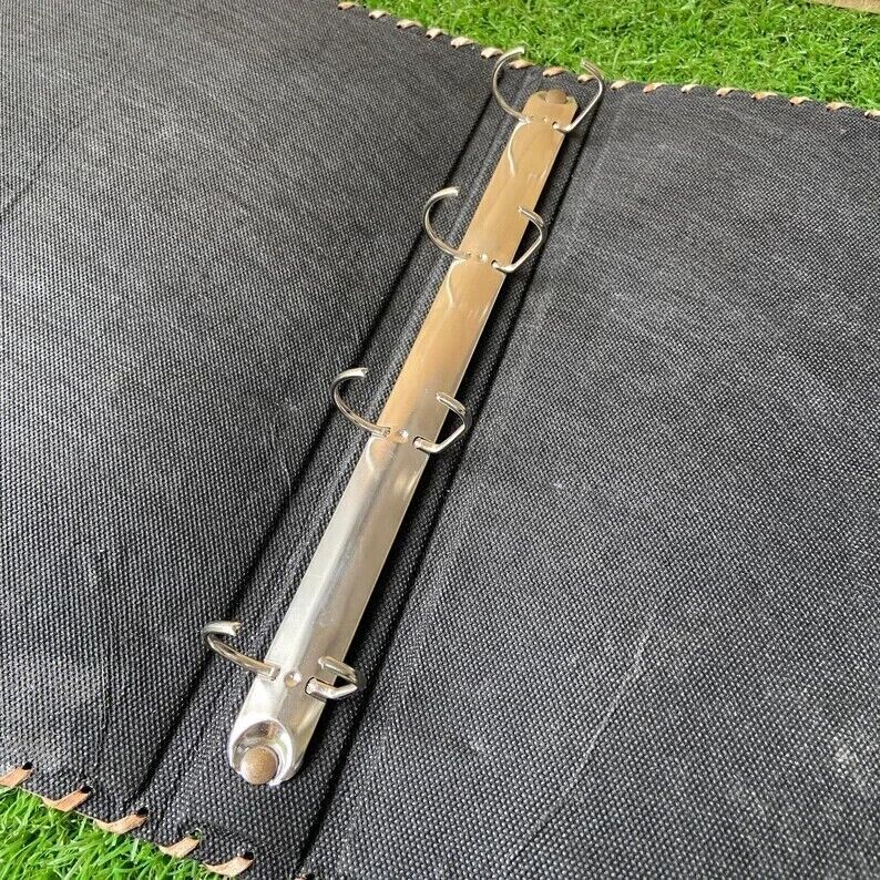 Leather Ring Grimoire Leather Binder Cover Notebook Office Folder 3 Color