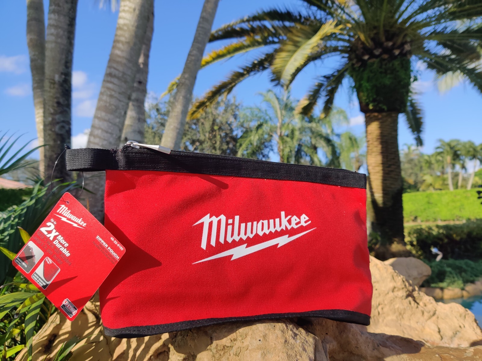 Milwaukee Tool 48-22-8180 Security Zipper Pouch Bag Tote ✅ NEW WITH TAG! ✅