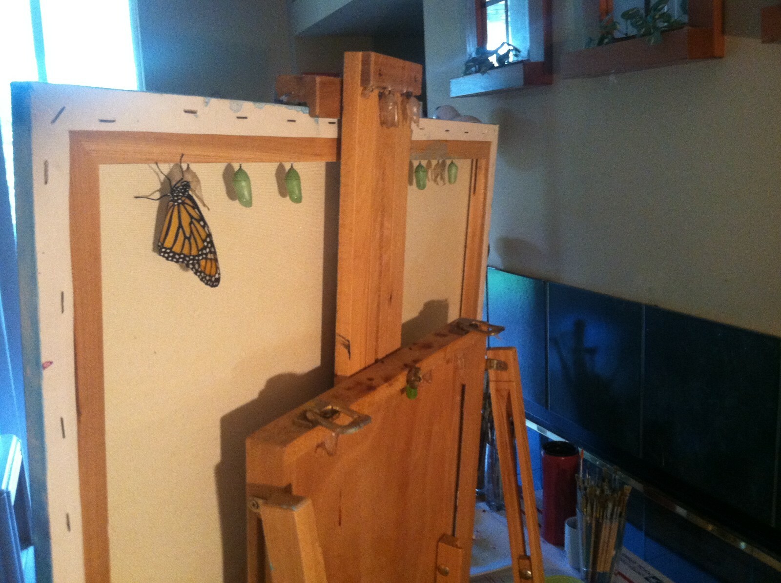 Florida Scene Volusia County Fairgrounds Farmers Market Oil Painting