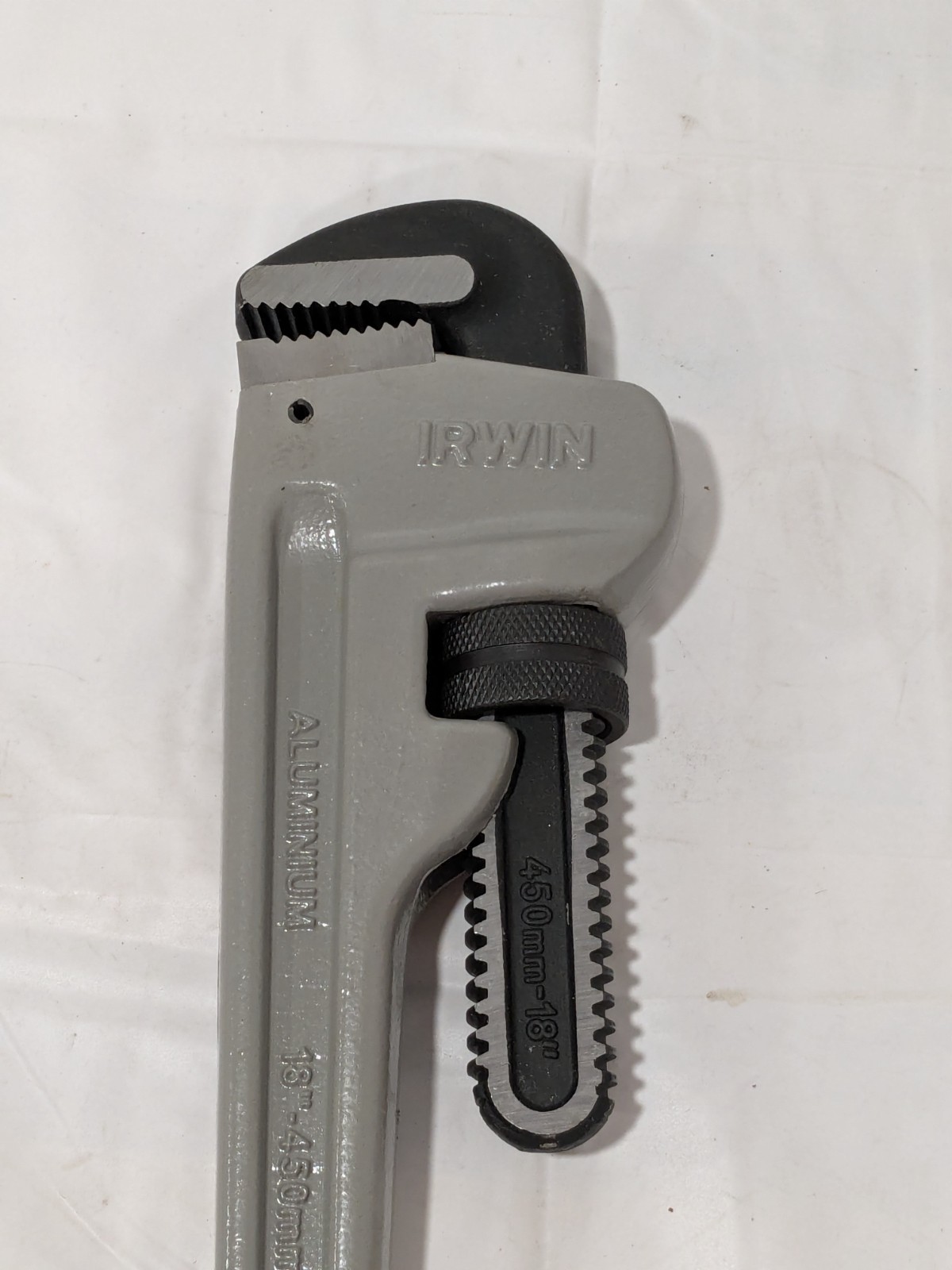 Irwin Straight Pipe Wrench: 2-1/2" Max, 18" OAL, Aluminum 2074118