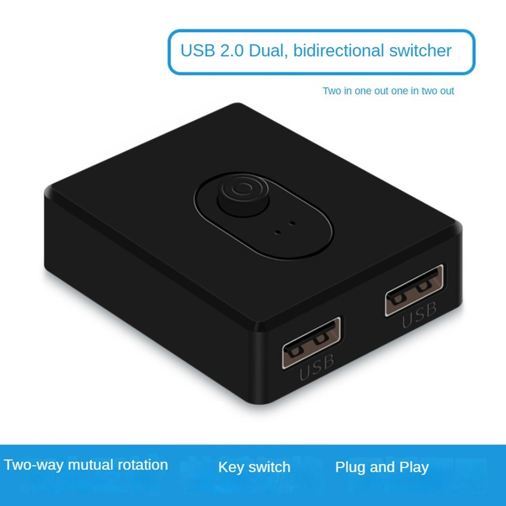 USB 2.0 KVM 1X2/2X1 Switcher USB Splitter Shared Controller for Laptop8991