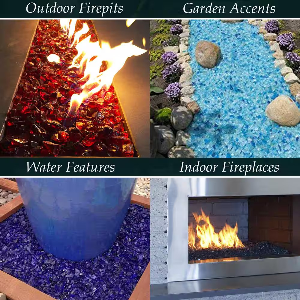 1/2 In. 20 Lb. Medium Copper Reflecitive Fire Glass