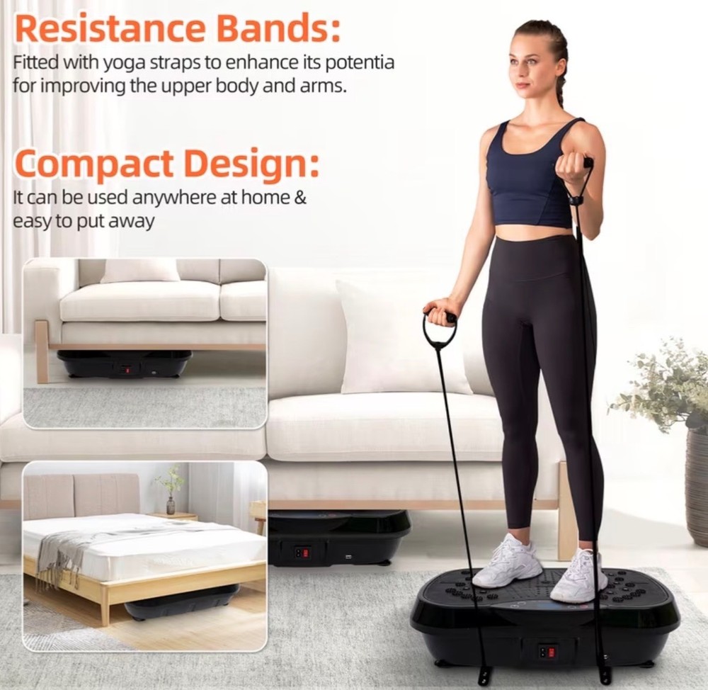 Portable Vibration Plate Exercise Machine, -Burning,Full-Body Vibration Platform