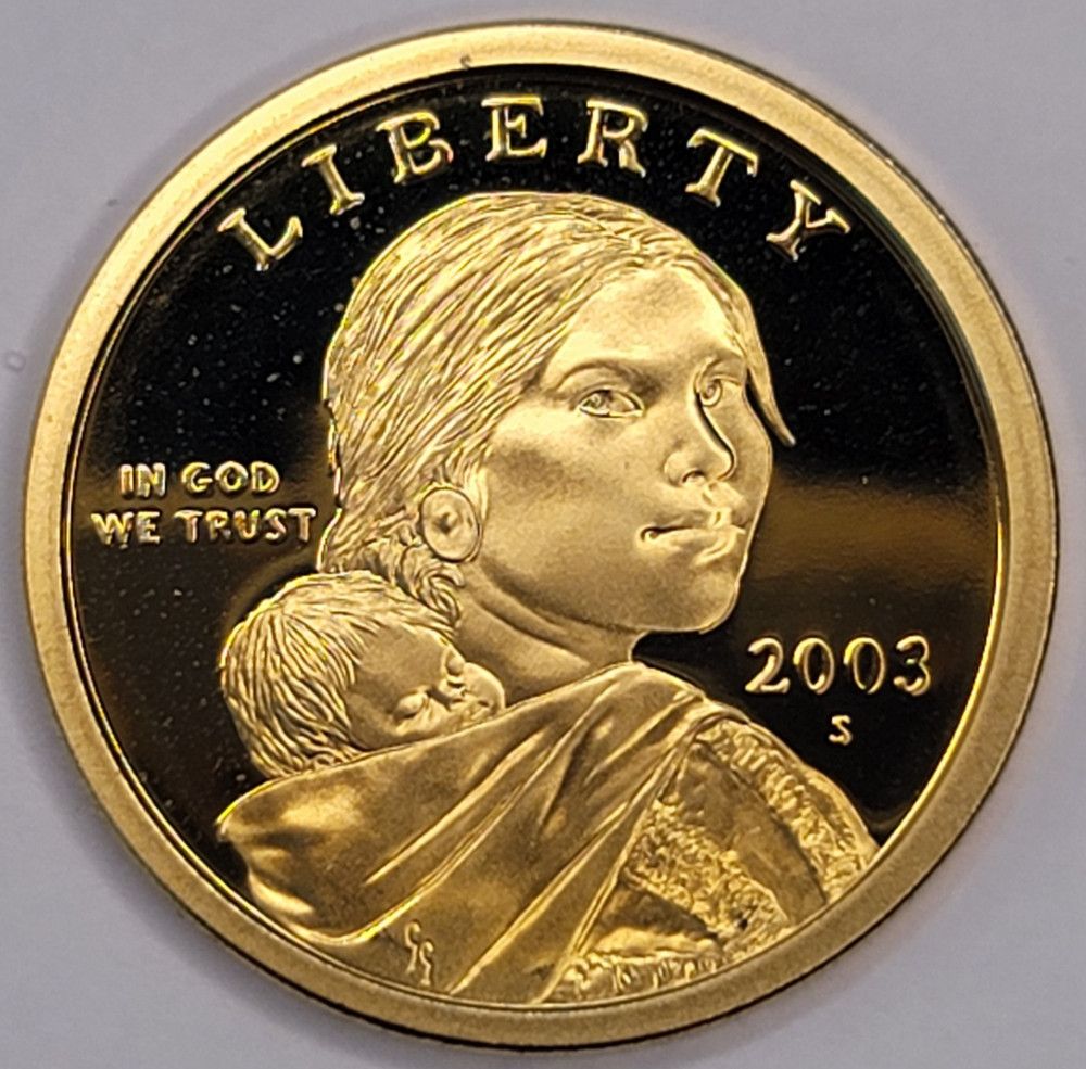2003 S Gem Proof DCAM Native American Sacagawea Dollar