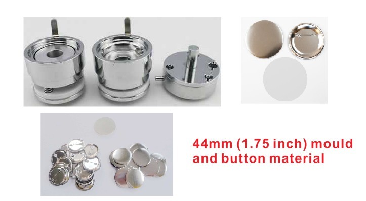 25mm 1" Interchangeable Button Maker Machine Badge Material KIT