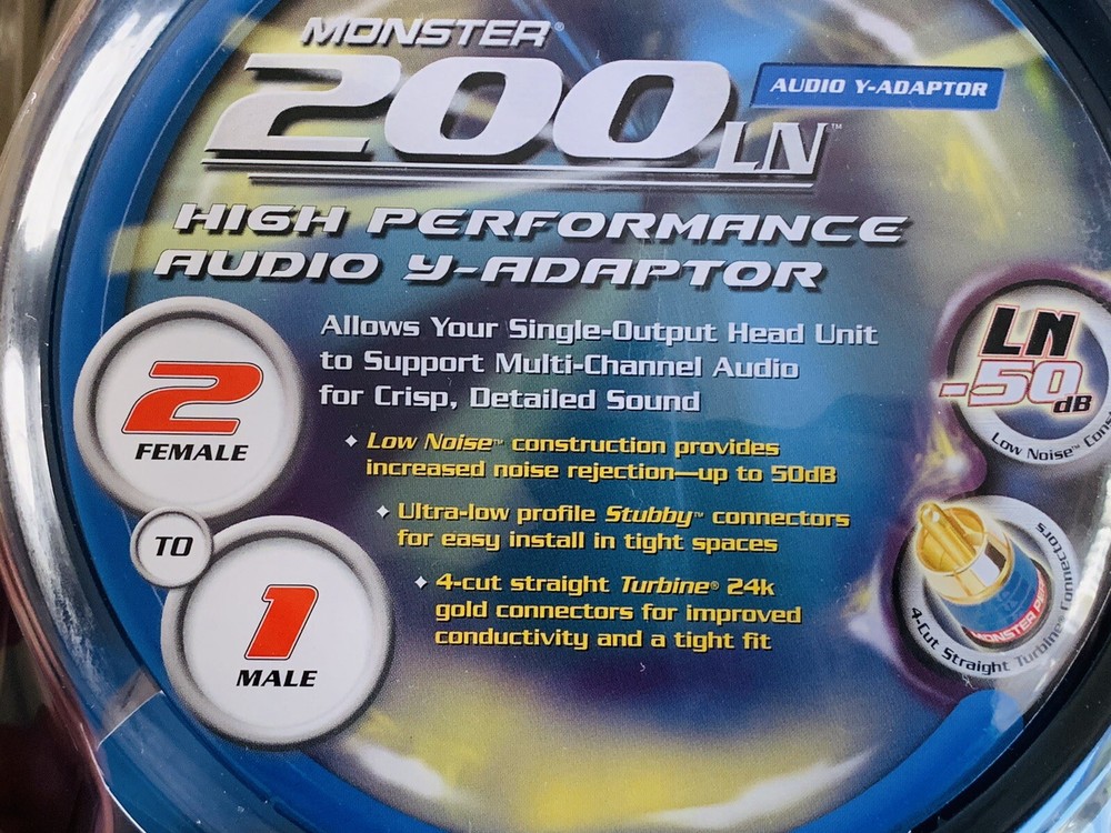 Monster Performance Car Audio Y-Adaptors