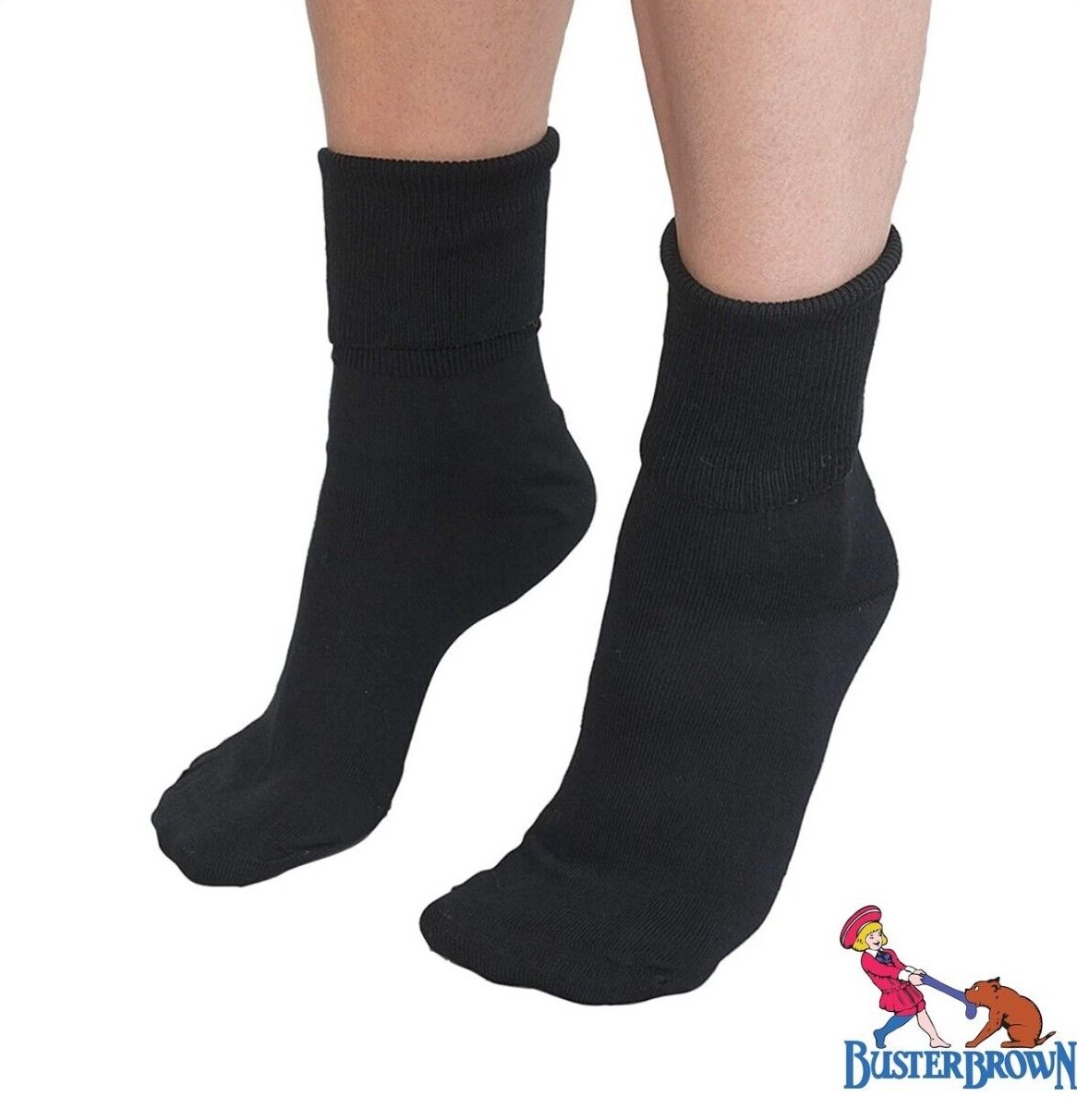 BUSTER BROWN Womens Cotton Socks Bobby Socks 100% Cotton Ankle Socks for Women
