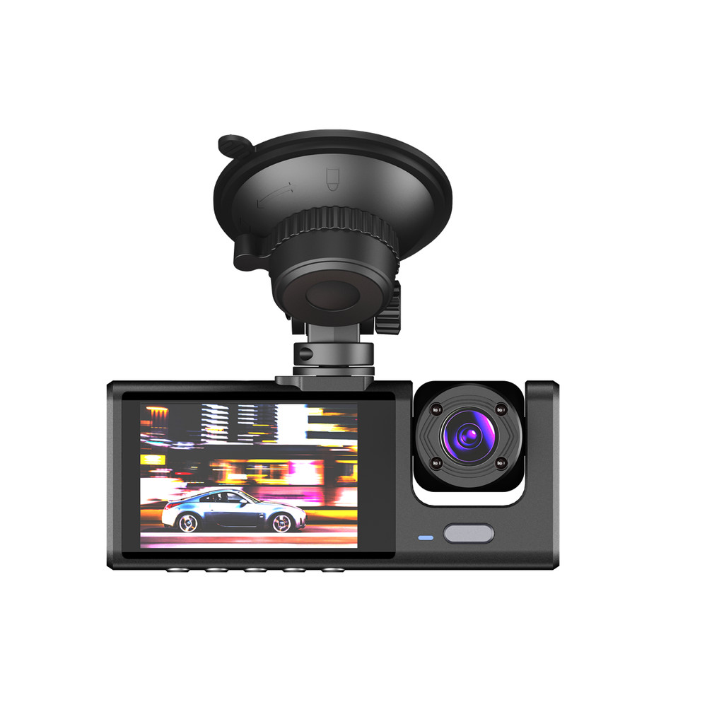 2in HD Dash Cam Car DVR Video Recorder Front Rear Inside Camera Loop Recording