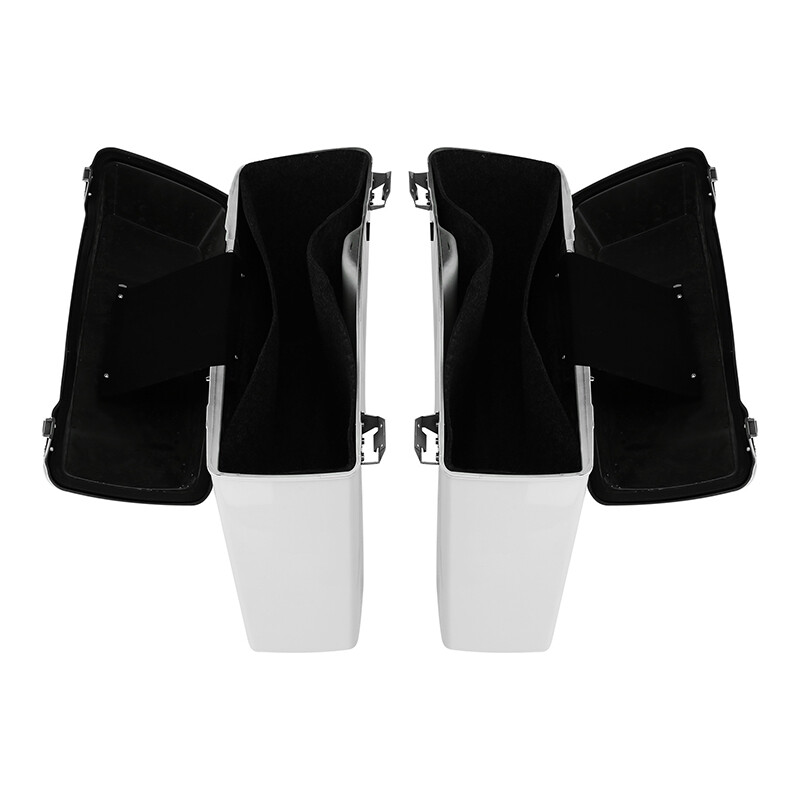 White Hard Saddlebags Bag Conversion Bracket Fit For Harley Softail 1984-2017 16