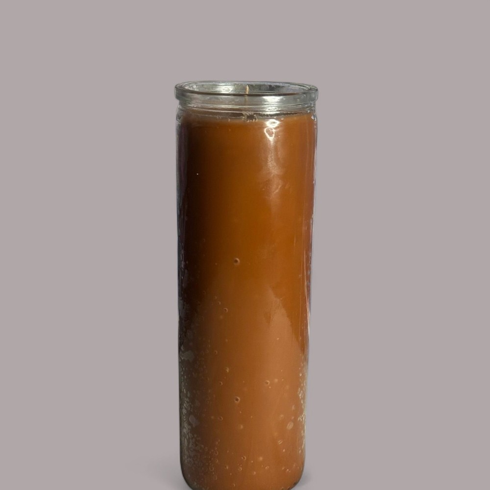 7 Day Plain Candle Brown