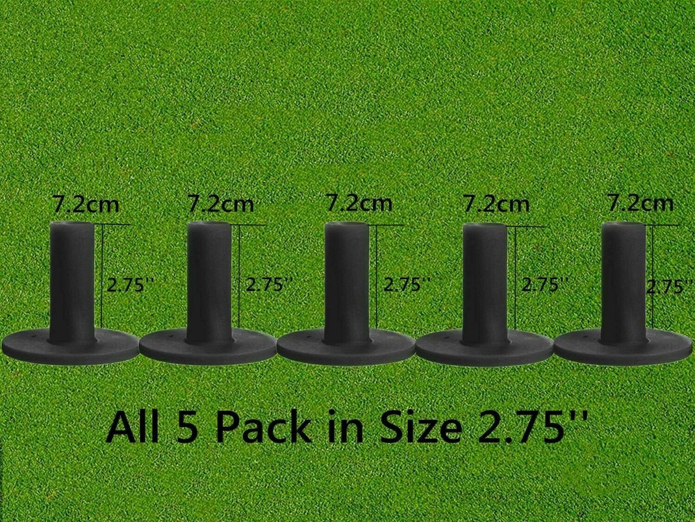 New Golf Rubber Tee For Driving Range Practice Mat 3/5/6 Pack Fast Ship
