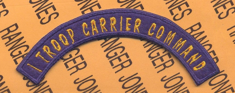 USAAF USAF Air Force I TROOP CARRIER COMMAND tab arc patch