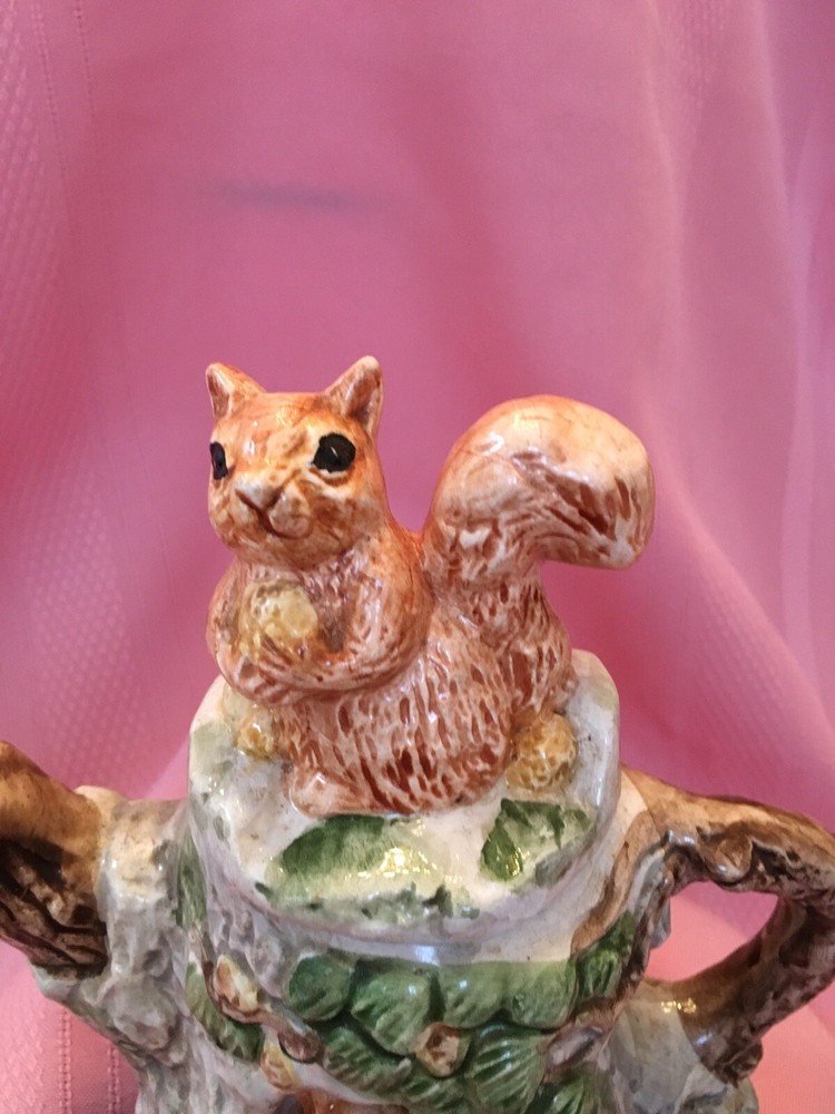 Squirrel Teapot Cook’s Bazaar TWC Ceramic Easter Spring Tree Tea Pot New