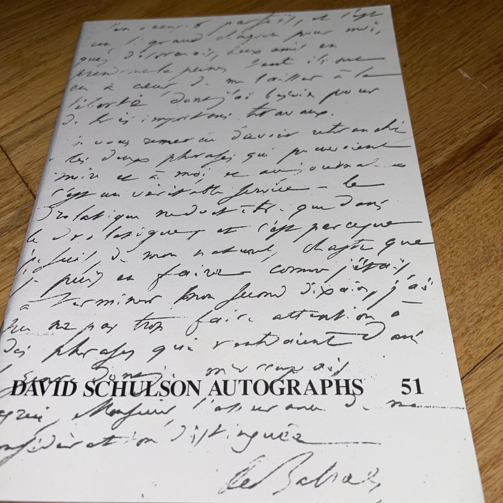 4 DAVID SCHULSON AUTOGRAPHS CATALOGS # 48 / #51 / #53 / #58
