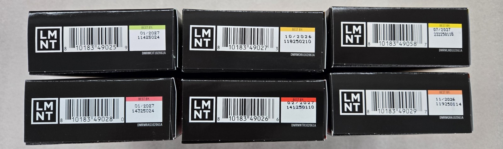 LMNT Zero-Sugar Electrolytes Drink Variety 36 Pack 6 Flavors Non-Caffeinated