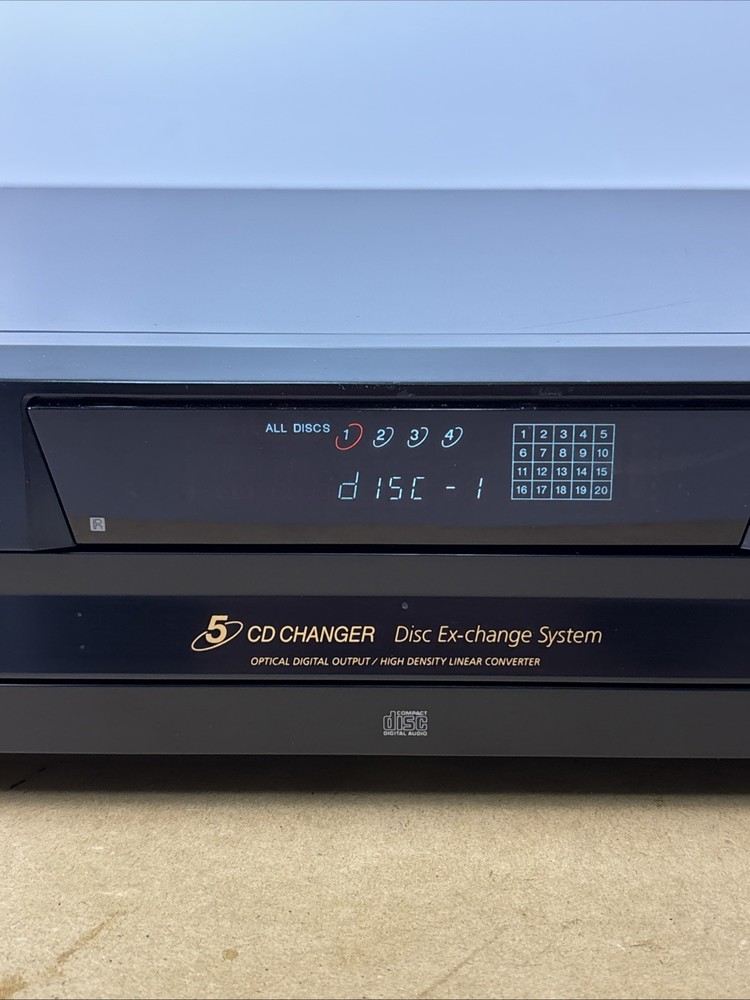 Sony CDP-CE375 Compact Disc 5 Disc CD Player Multi Changer Carousel No Remote