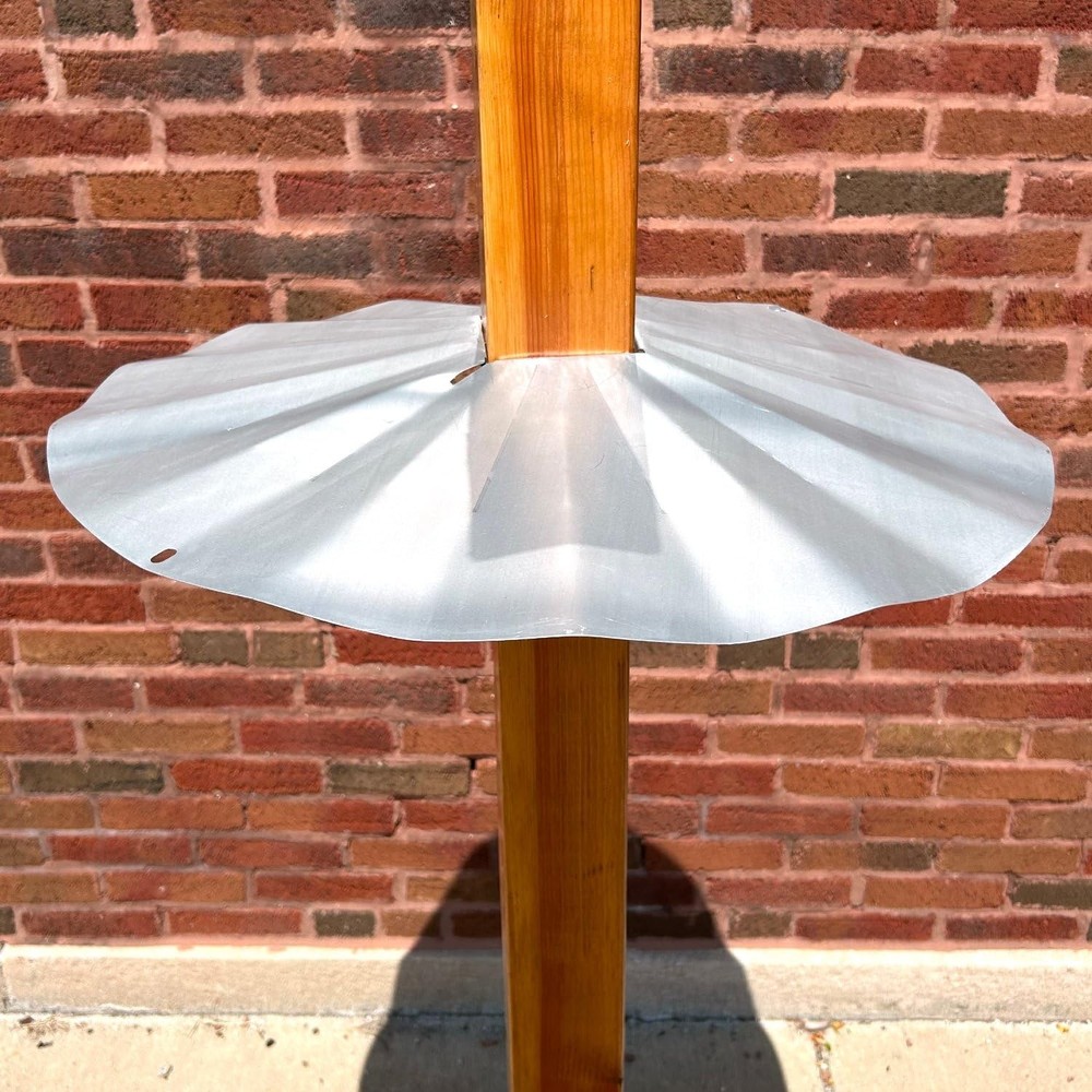 SB7GLV - 4X4 Disk Squirrel Baffle - Galvanized Finish - USA Tan