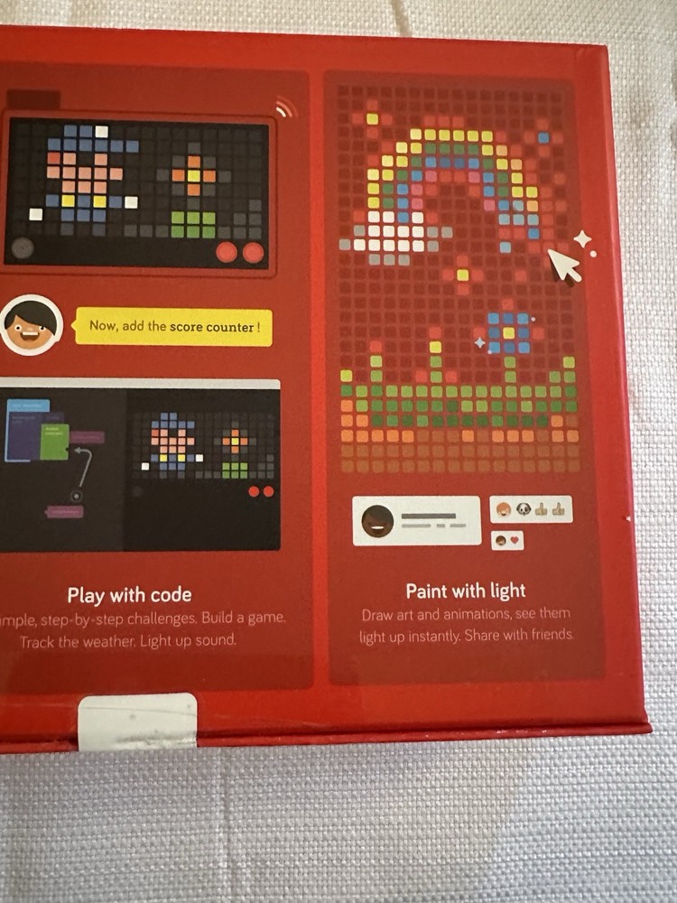 Kano 1003 Pixel Kit Learn Build & Code Dazzling Lights wireless lightboard NIB