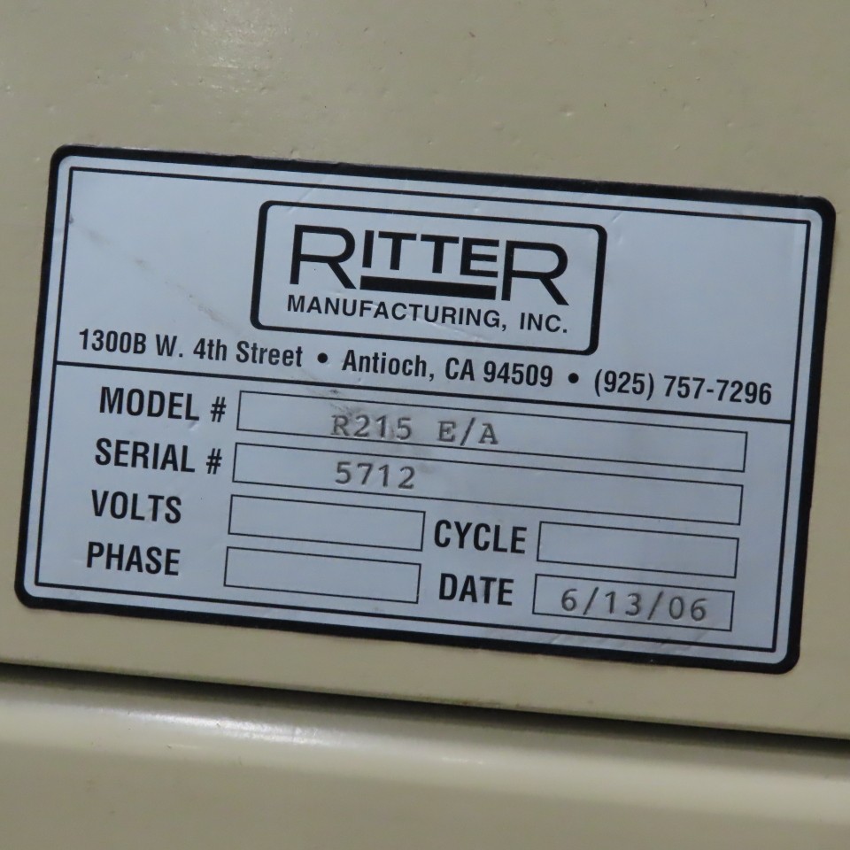 Ritter R215E/A 5' x 8' Face Frame Assembly A Frame Bare Table 45° Easel