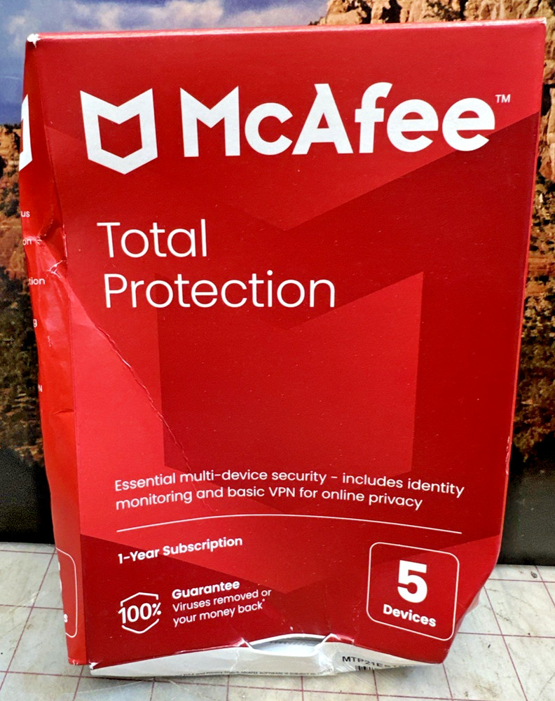 McAfee Total Protection for 5 Users Windows/Mac/Android/iOS/ChromeOS Product Key