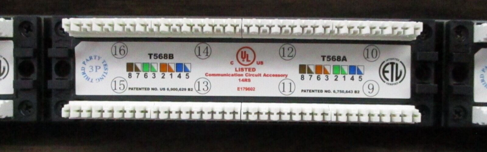 OPEN BOX Navilite Cat.5e Patch Panel 24 Ports Black Unshielded