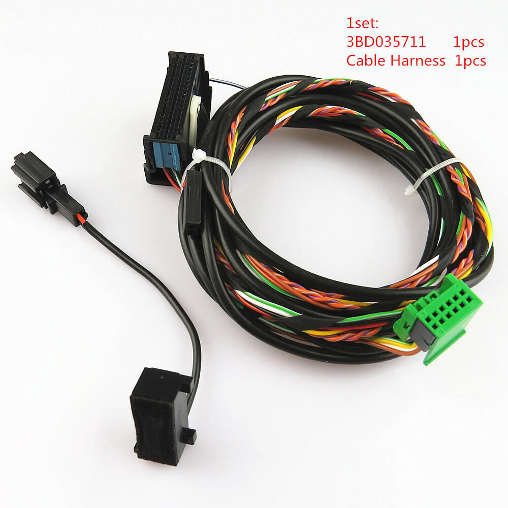 Bluetooth Module Microphone Cable Harness Plug Adapter 3BD 035 711 For VW CC Eos