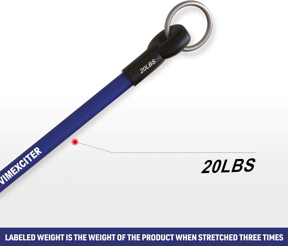 Exercise Resistance Bands - 8 Fitness Stackable Workout Bands - Compatible with
